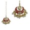 Kundan Chand Tikka with Gold Plating Indian Traditional Maang Tikka Pakistani, Indian Forehead Fashion Jewelry Matha Patti Designer Head Accessory Indian Wedding Gift for Her